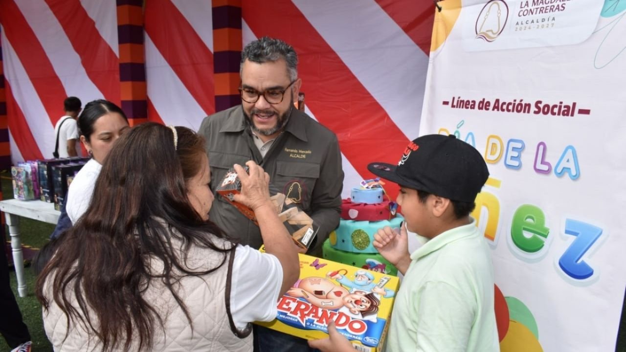 Alcaldía la Magdalena Contreras Festeja A Niños y Niñas Con Juguetes y Eppectáculos infantiles