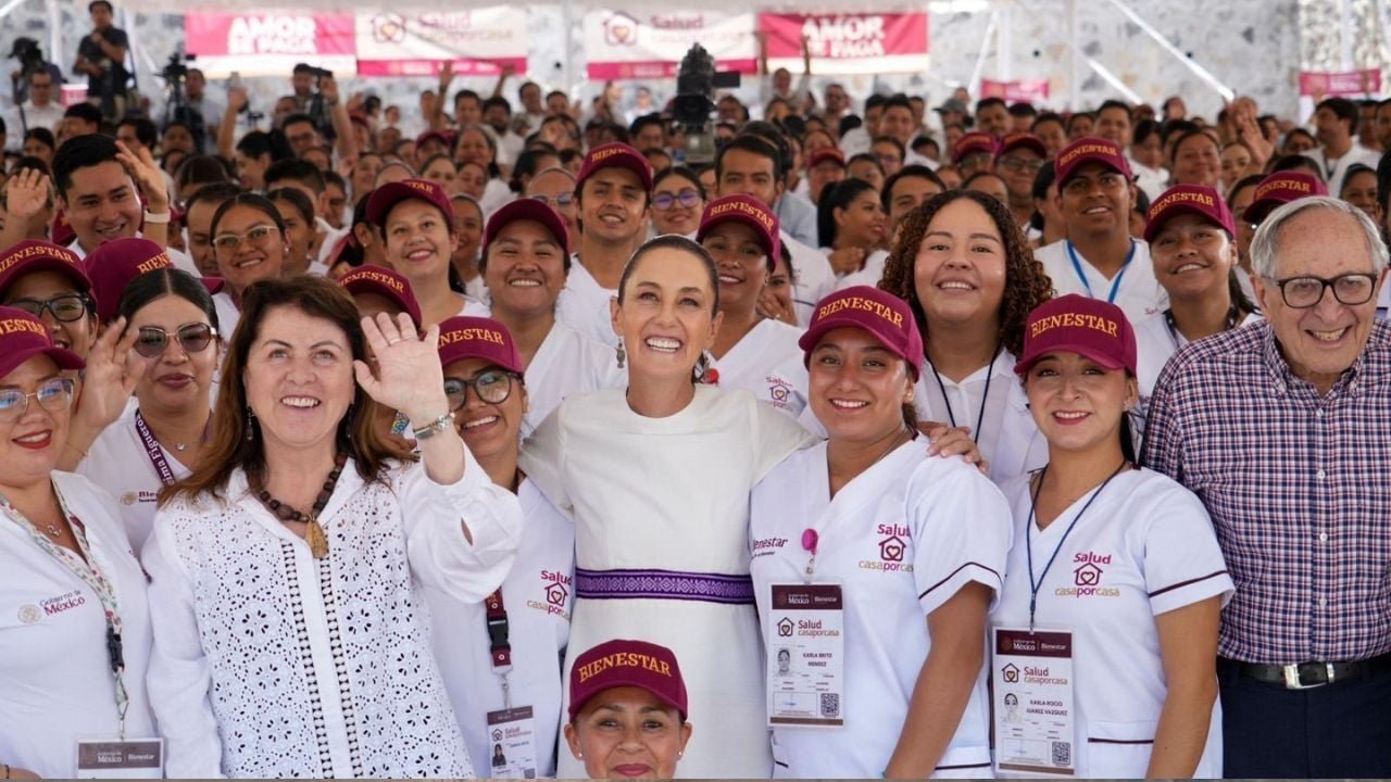 Salud Casa por Casa, Política Pública Hecha Con Amor, Dice Sheinbaum Desde Morelos