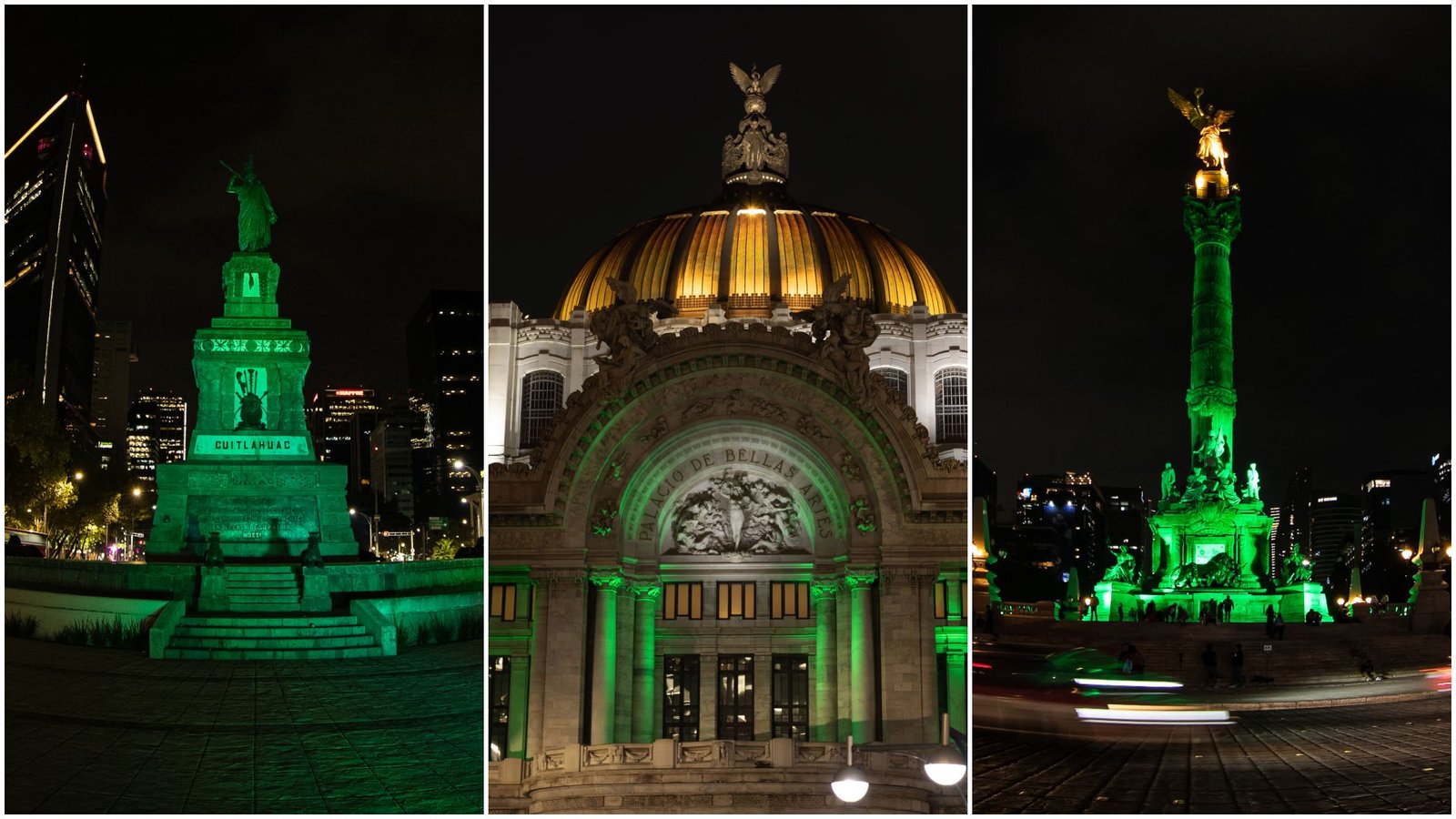 Mundial 2026 en Cdmx: Edificios se iluminan de verde para celebrar la Copa de la fifa en México