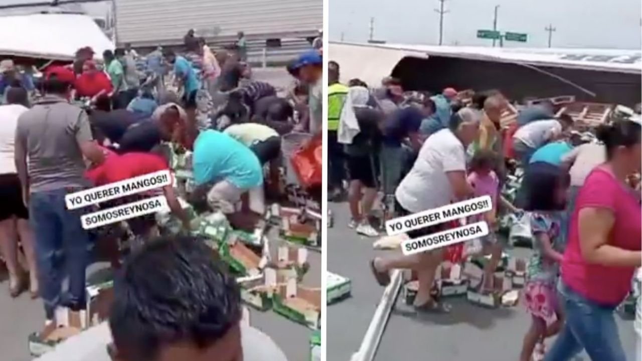 Vecinos de Reynosa Progonizan Rapiña de Mango, Dispués Los Venden Por Internet