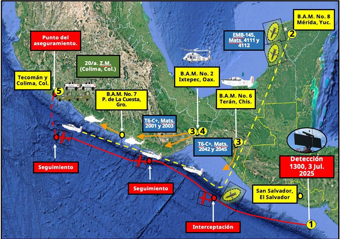 México aclara que narcoaeronave no tiene vínculo con el salvador; Bukele Revela Carta de la Sre