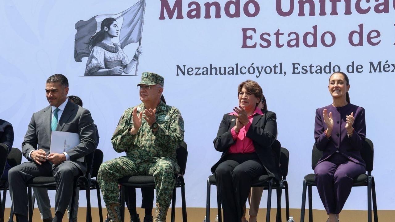 Sheinbaum presenta avances del mando unificado en el oriente del edomex: bajan homicidios 14%