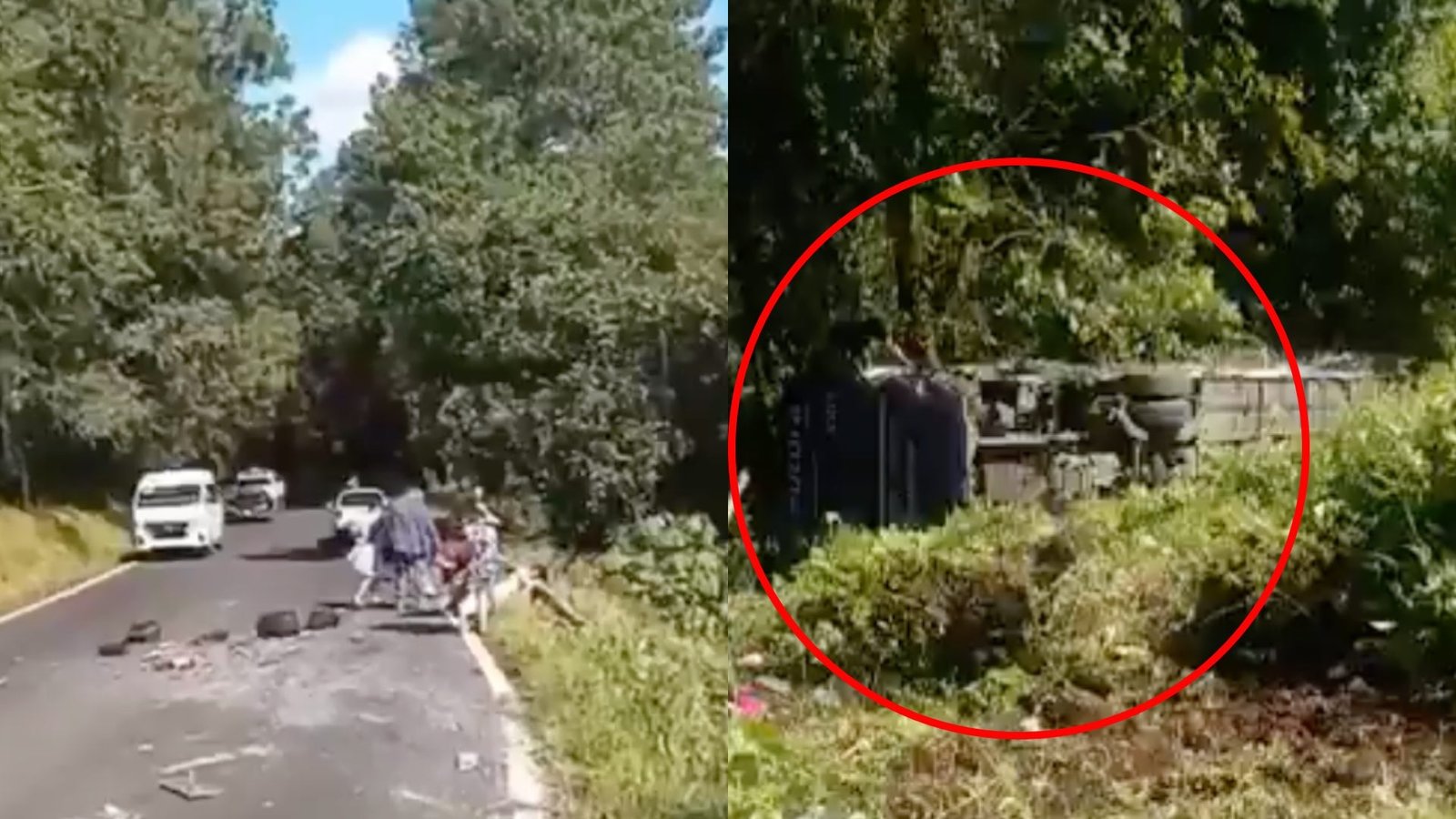 Autobús de Pasajeros Cae A enorme Barranco en Carretera México-tixpan; Suman Tres Muertos