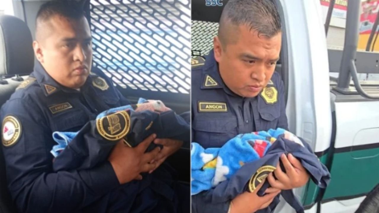 Policías rescatan a Bebé abandonado en Baños del metro uam-i en iztapalapa