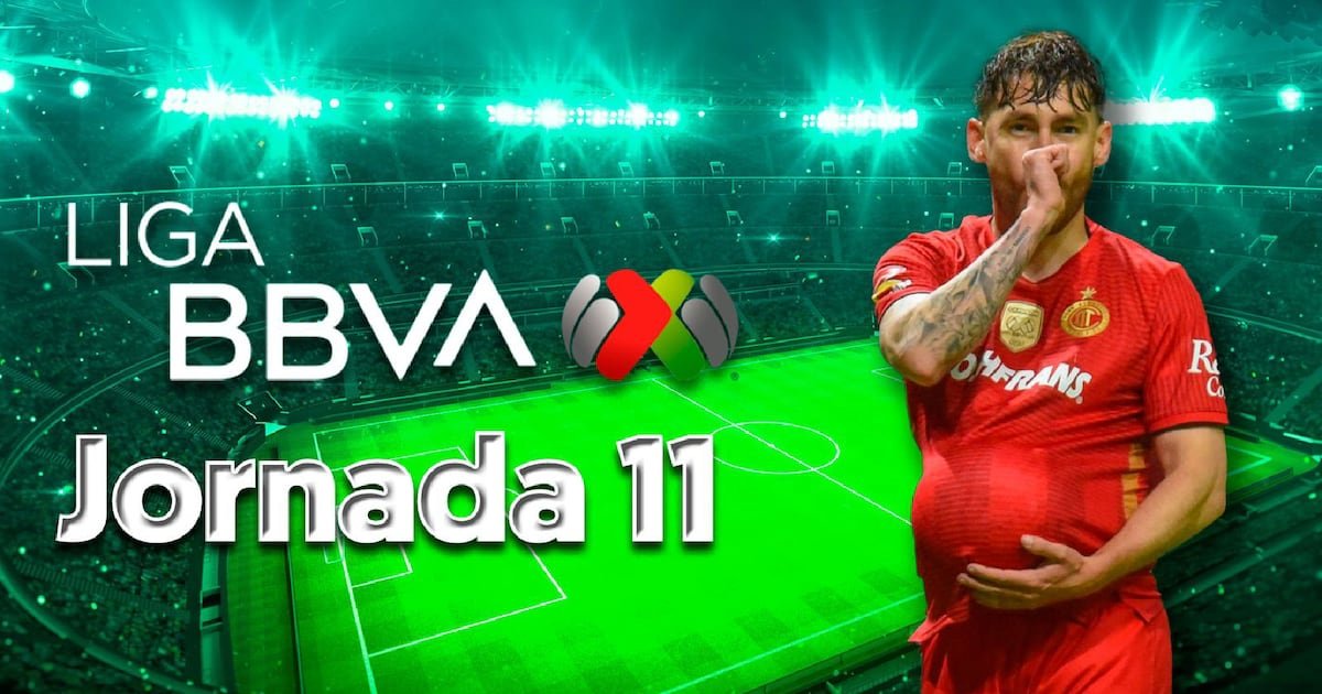 Toluca se Hace del Liderato: Resultados de la jornada 11 en el Aperta 2025 de la Liga MX