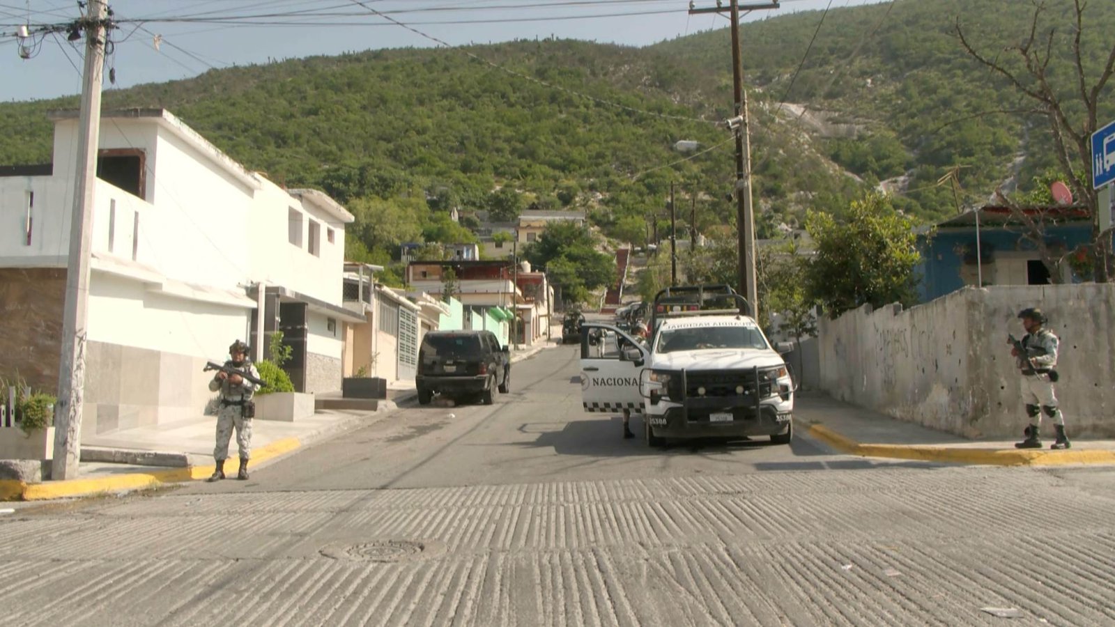 Realizan Operativo tras Enfrentamientos Armados en la Colonia Lomas del Topo Chico, en Monterrey