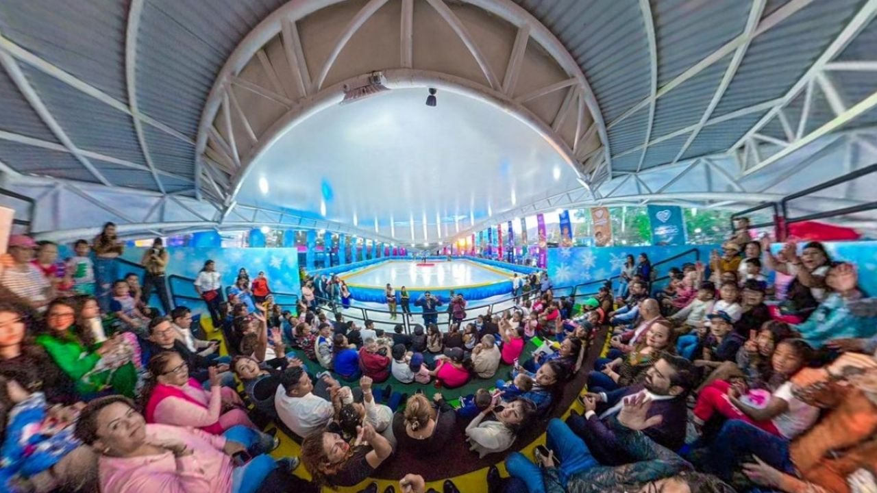 Janecarlo Lozano inaugura EDEN en Cuautepec; cuenta con pista de hielo