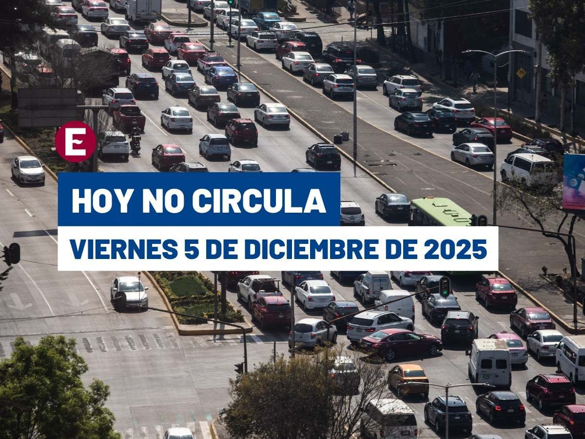 ¿A quién aplica? Hoy No Circula en CDMX y Edomex este viernes 5 de diciembre