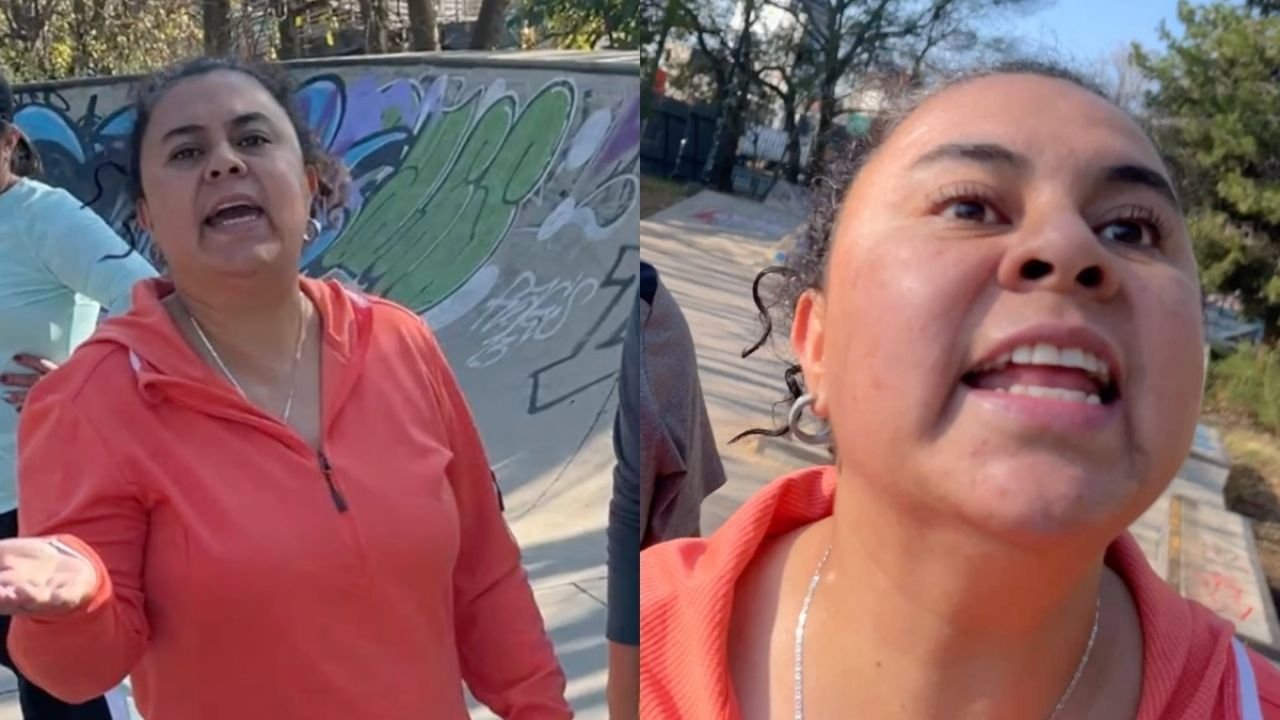 Mujer golpea a joven tras disputa por espacio para patinar en Constituyentes; la apodan Lady Zumba | VIDEO