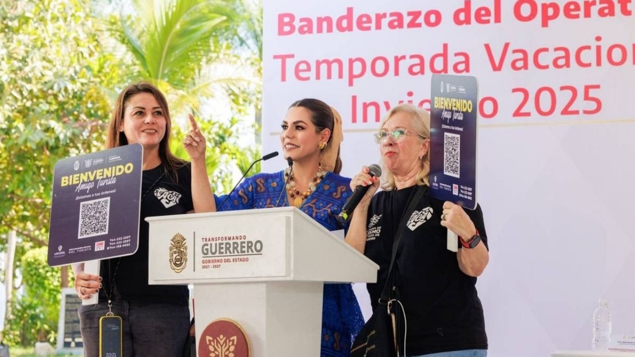 Evelyn Salgado, dio el banderazo del Operativo Temporada Vacacional Invierno 2025