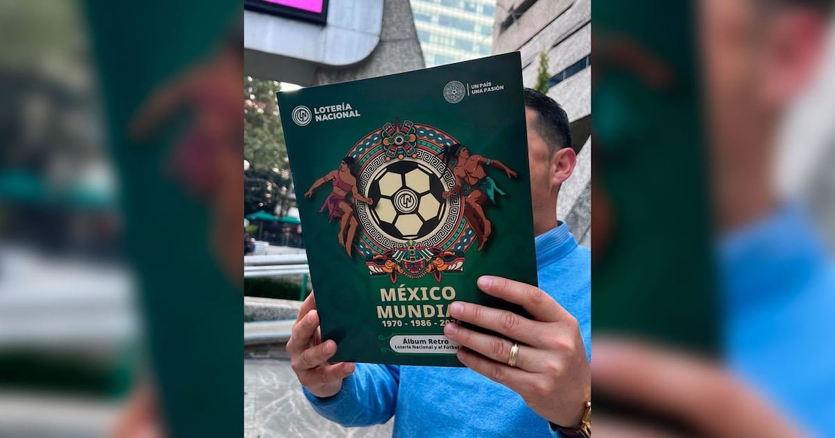Álbum Retro Lotería Nacional y el Fútbol promociona 20 billetes de la historia mundialista de México