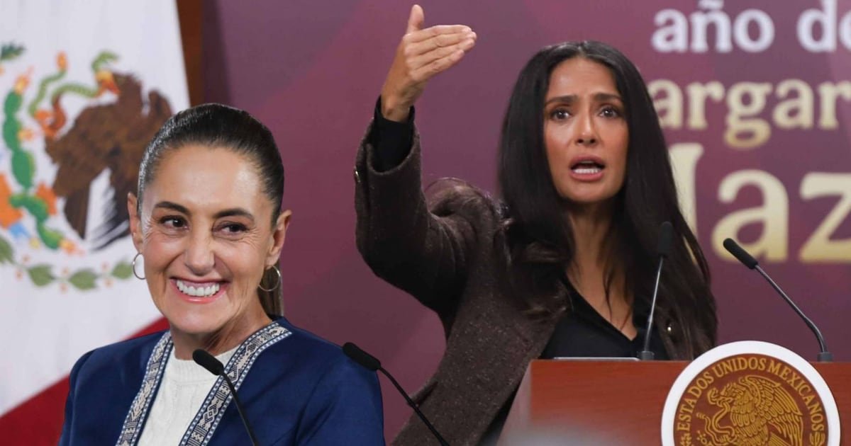 Salma Hayek le ‘echa flores’ a Sheinbaum por apoyo al cine: ‘Quizá lo que no teníamos era esta presidenta’