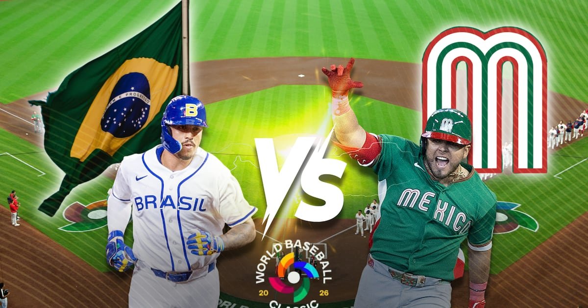 Brasil vs. México en el Clásico Mundial de Beisbol 2026 EN VIVO: ¿Dónde ya qué hora ver HOY el juego?