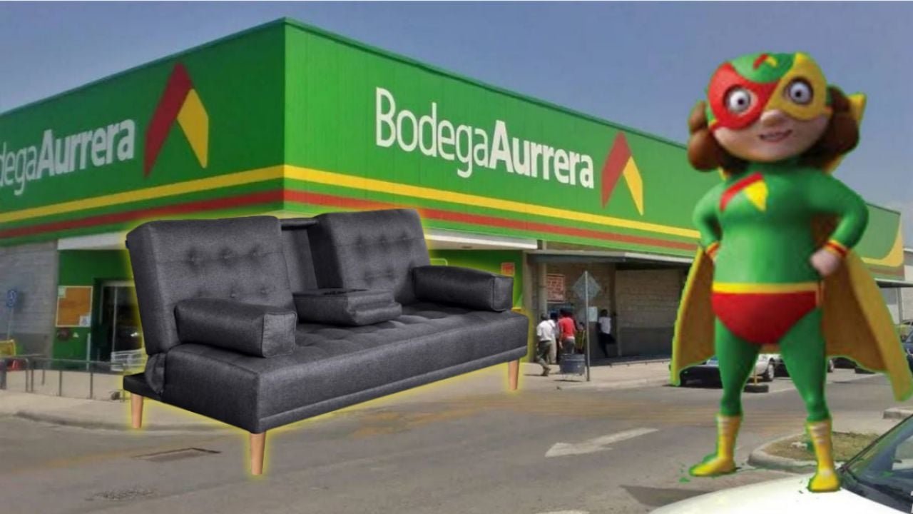 Bodega Aurrera remata sofá cama gris Oxford con descuento superior al 65%: cómodo y con respaldo reclinable de 3 posiciones
