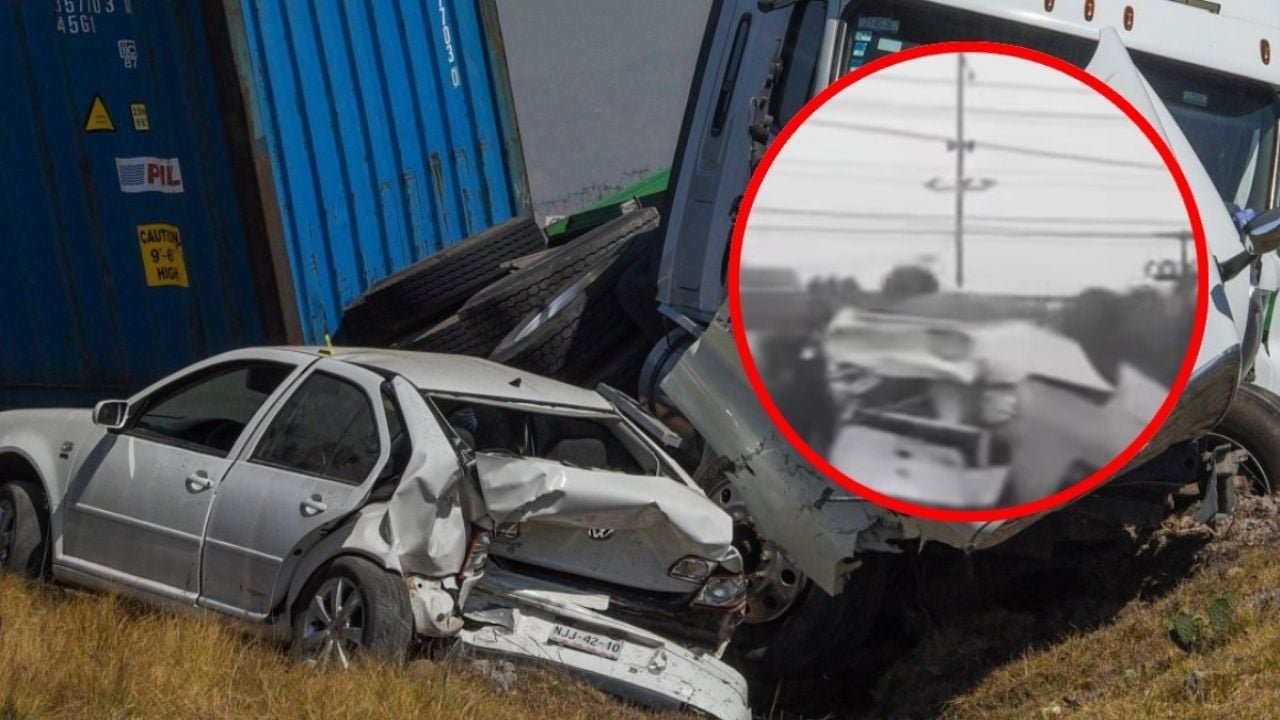 Cuatro lesionados por aparatoso accidente sobre la México-Pachuca